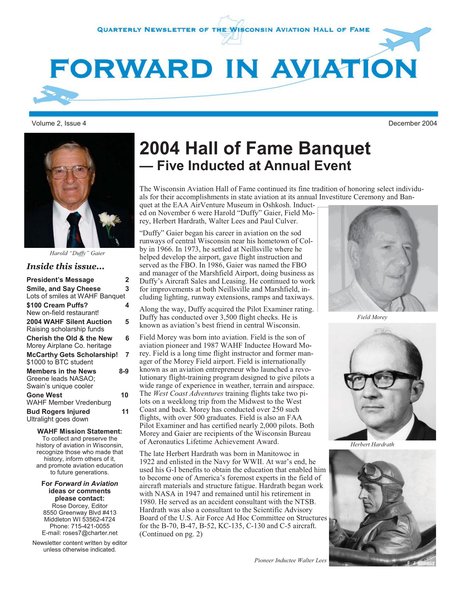 Forward in Aviation - December 2004 - Volume 2, Issue 4
