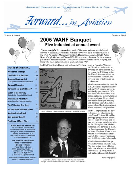 Forward in Aviation - December 2005 - Volume 3, Issue 4