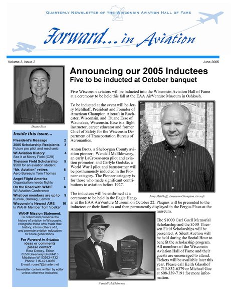 Forward in Aviation - June 2005 - Volume 3, Issue 2
