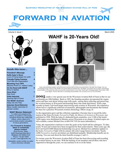 Forward in Aviation - March 2005 - Volume 3, Issue 1