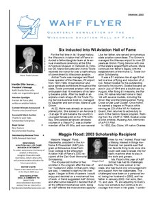 WAHF Flyer_Cover_December2003