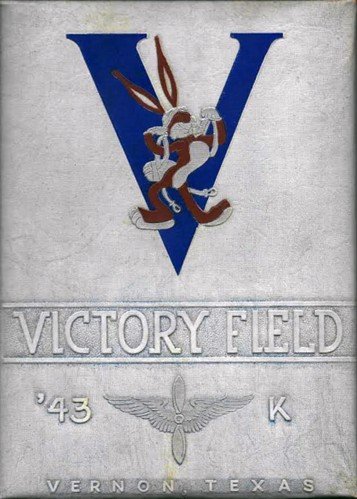 GIb Green Victory Field_CAPTION It was only a nine week flight training course, but the graduates received a hard cover yearbook complete with Bugs Bunny stamped on the cover.