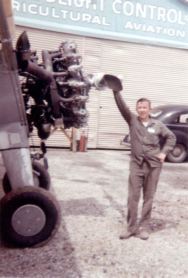 James Igou with Stearman