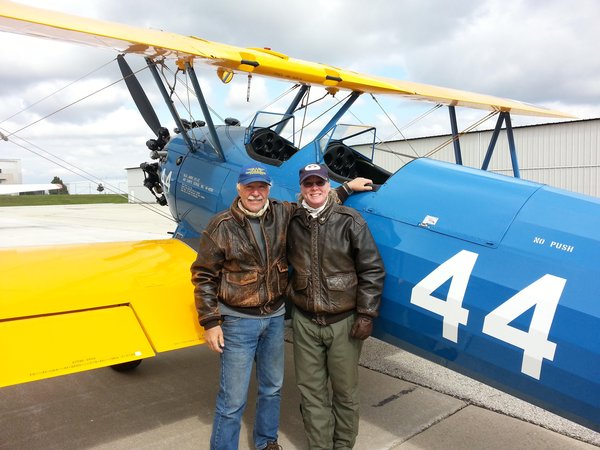 This is the day we arrived back in Kenosha after purchasing Stearman 44 and flying it from McKinney, TX where it was based at the time.