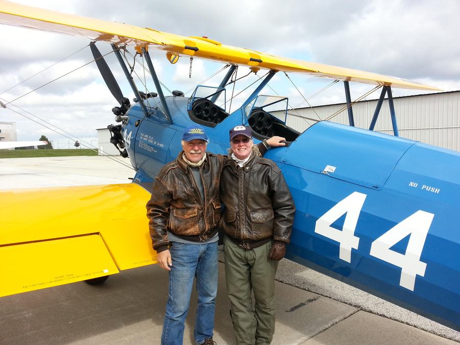 This is the day we arrived back in Kenosha after purchasing Stearman 44 an