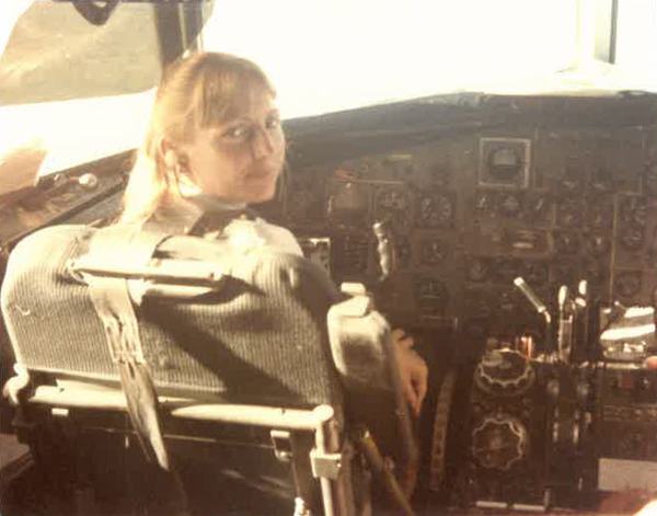 Virgina Gallenberger at controls 2 VG2