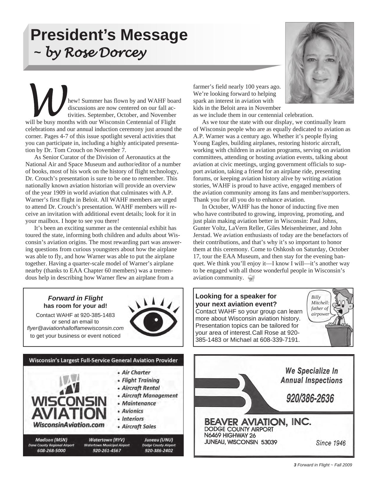 Forward in Flight - Fall 2009 -  Page3