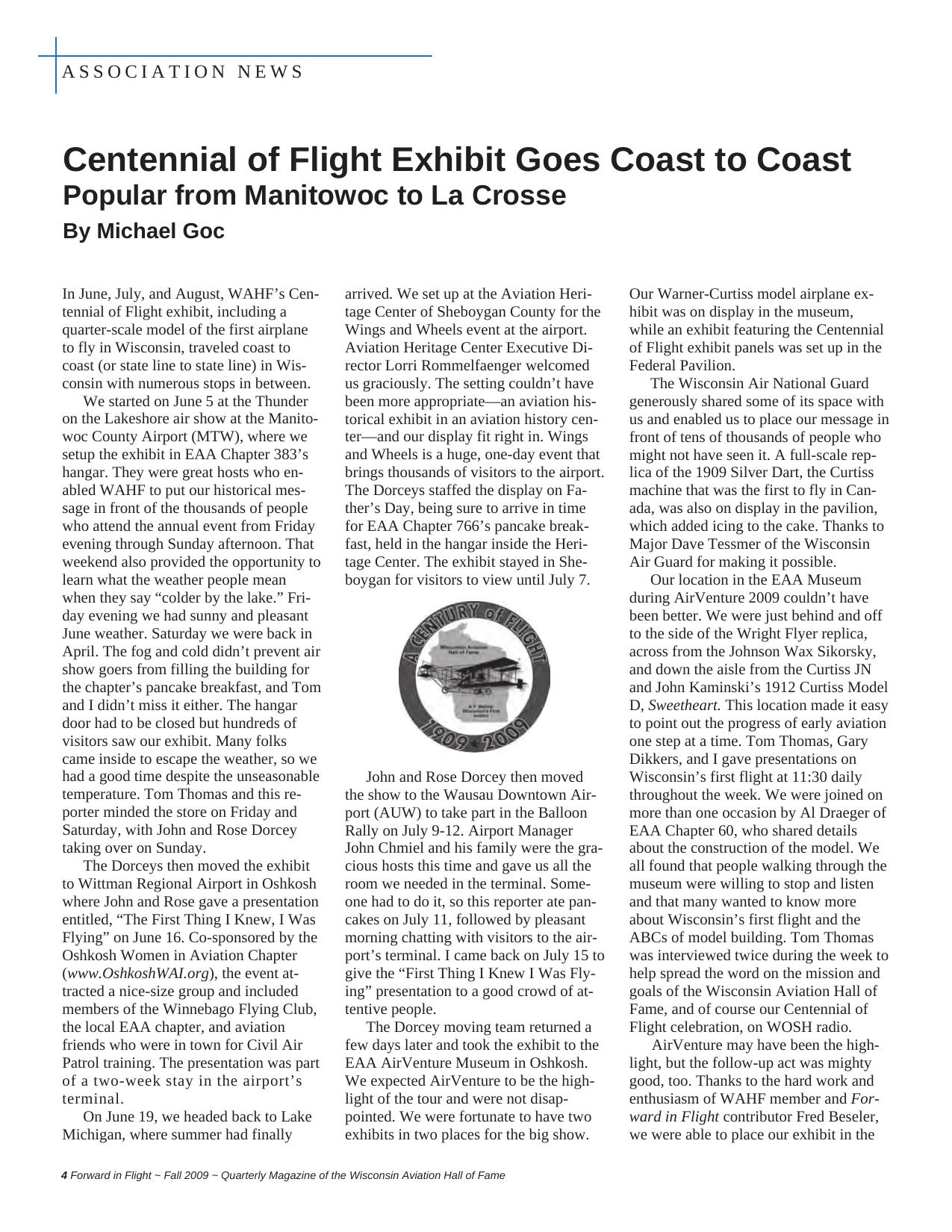 Forward in Flight - Fall 2009 -  Page4