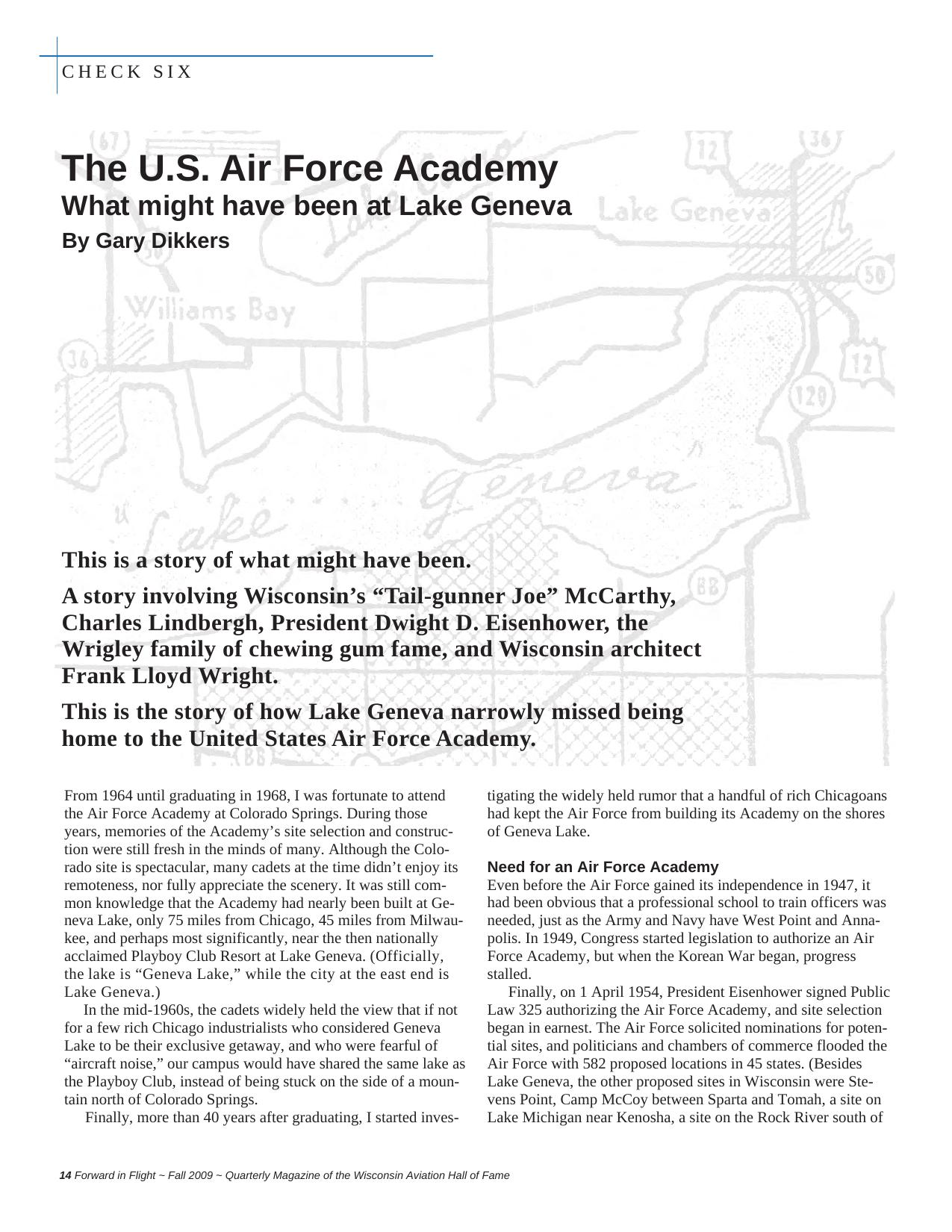 Forward in Flight - Fall 2009 -  Page14