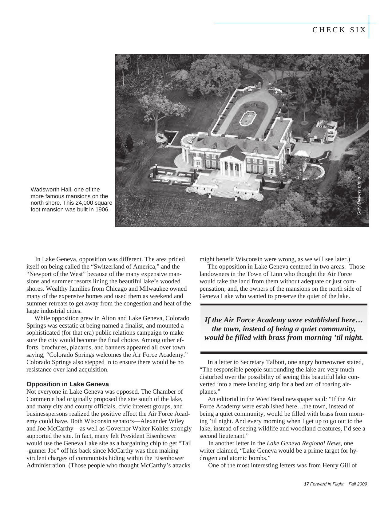 Forward in Flight - Fall 2009 -  Page17