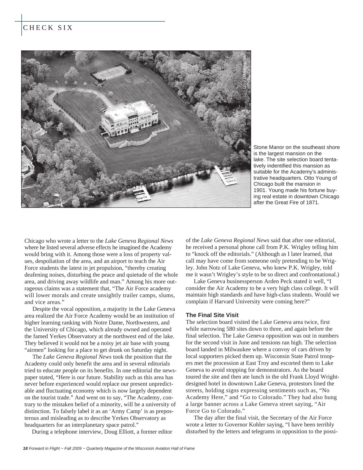 Forward in Flight - Fall 2009 -  Page18