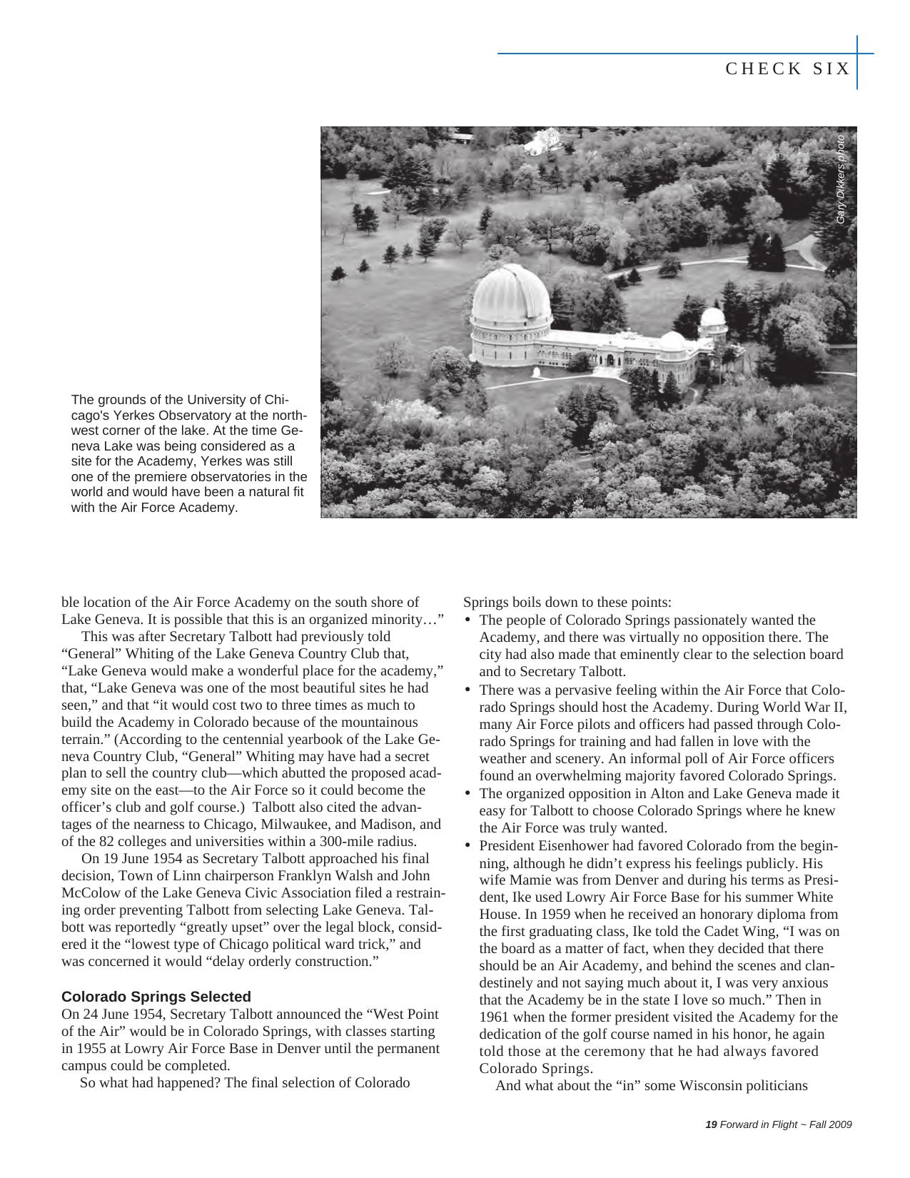 Forward in Flight - Fall 2009 -  Page19