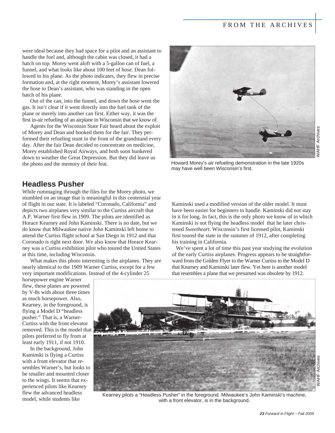 Forward in Flight - Fall 2009 -  Page23