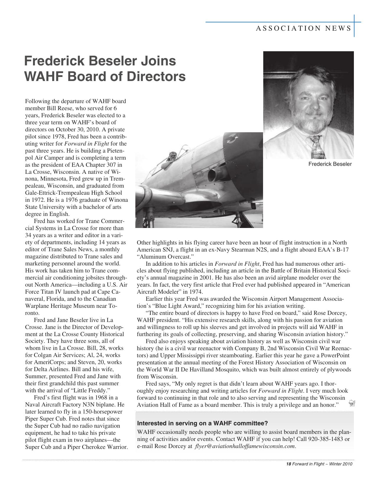 Forward in Flight Winter 2010 -  Page19