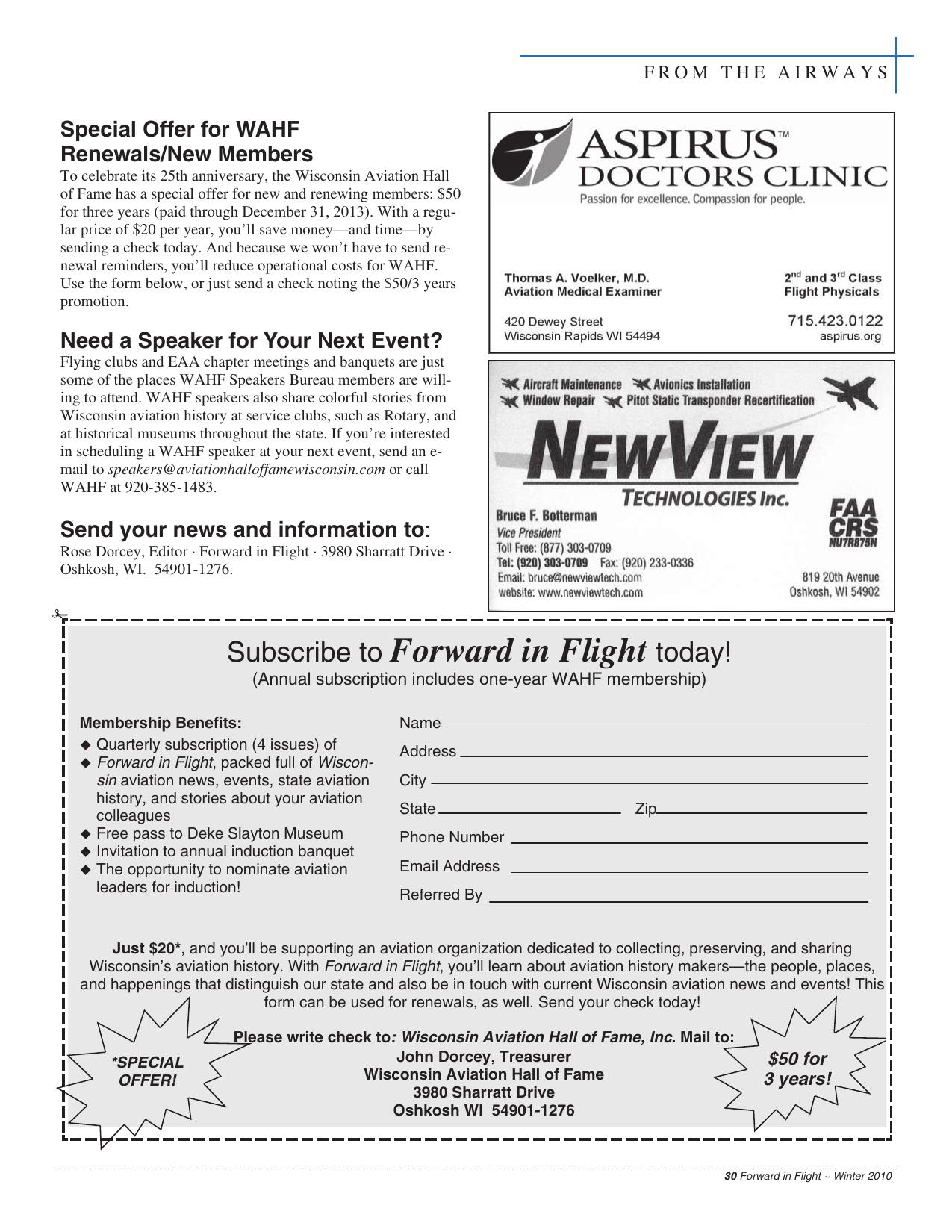 Forward in Flight Winter 2010 -  Page31