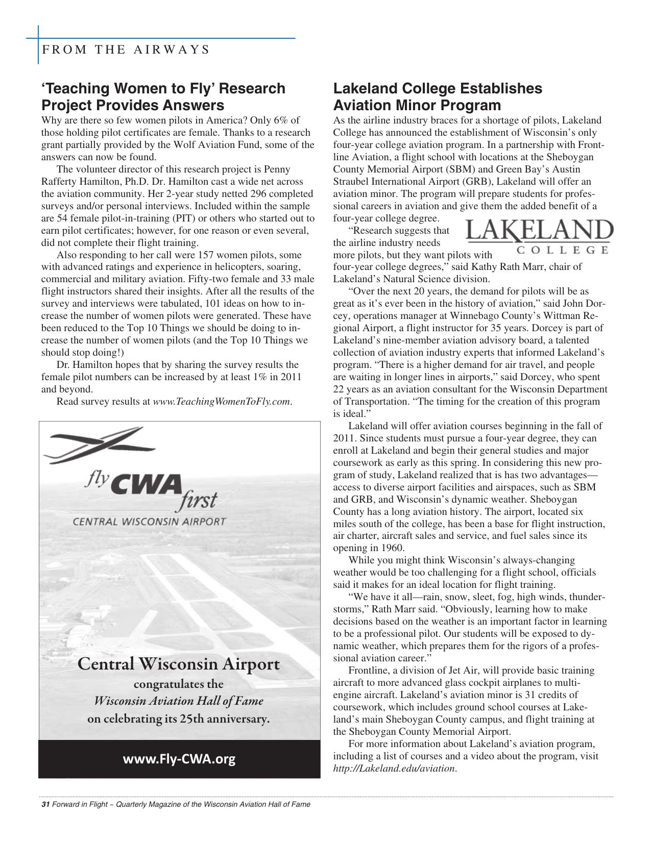 Forward in Flight Winter 2010 -  Page32