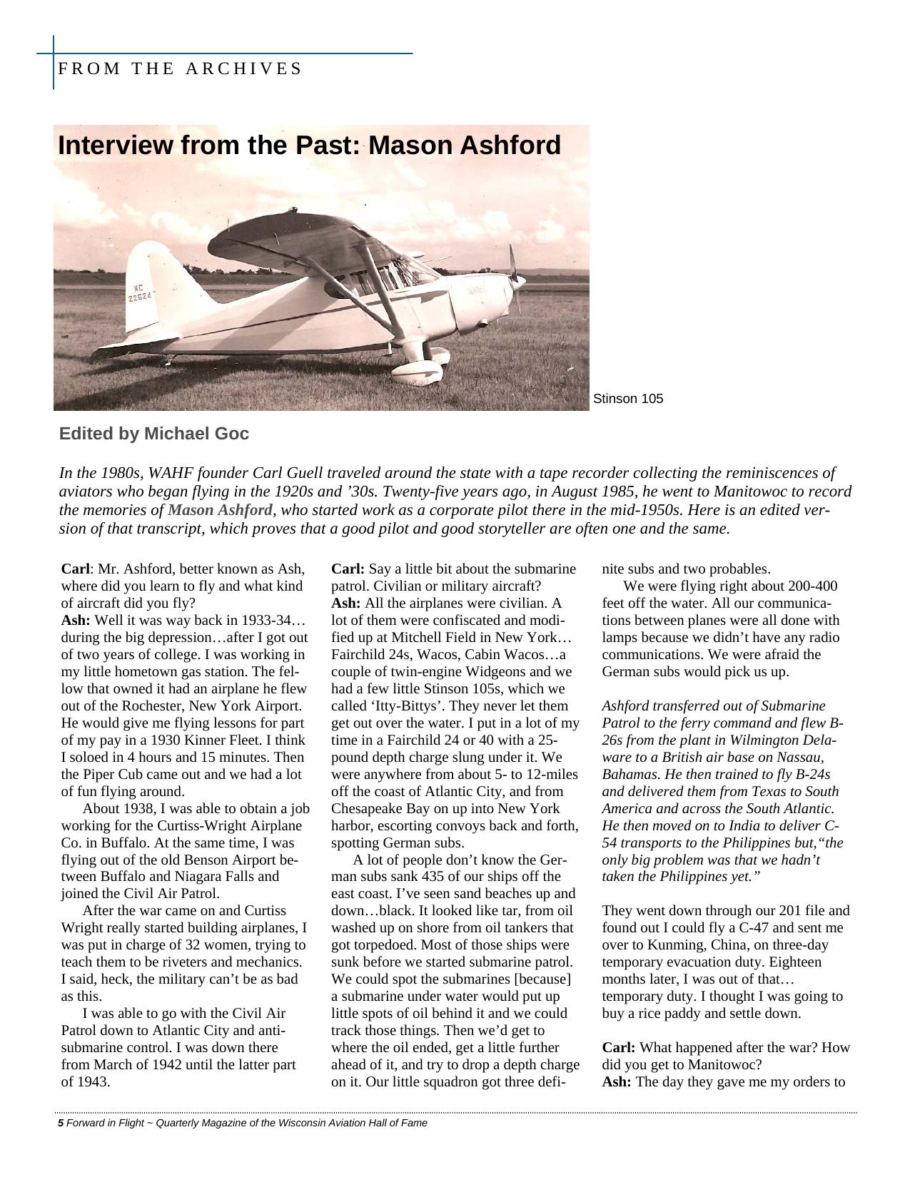 Forward in Flight - Fall 2010 -  Page6