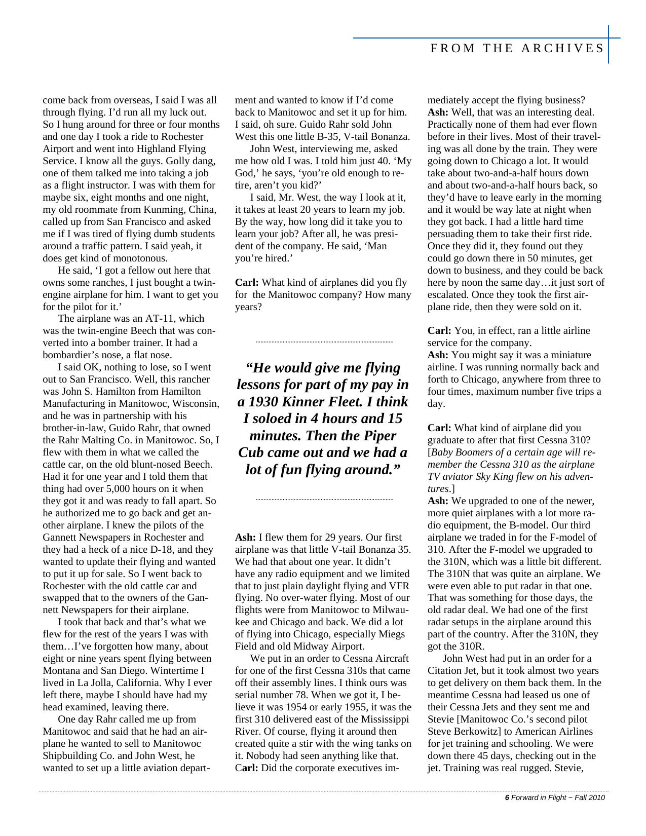 Forward in Flight - Fall 2010 -  Page7