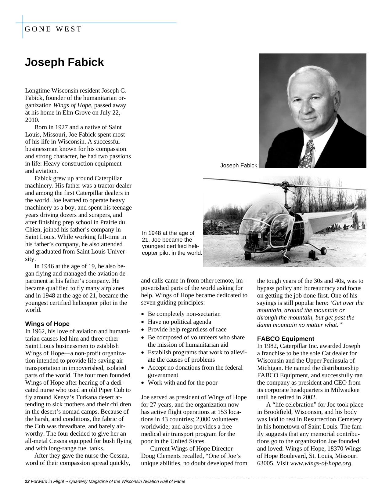 Forward in Flight - Fall 2010 -  Page24