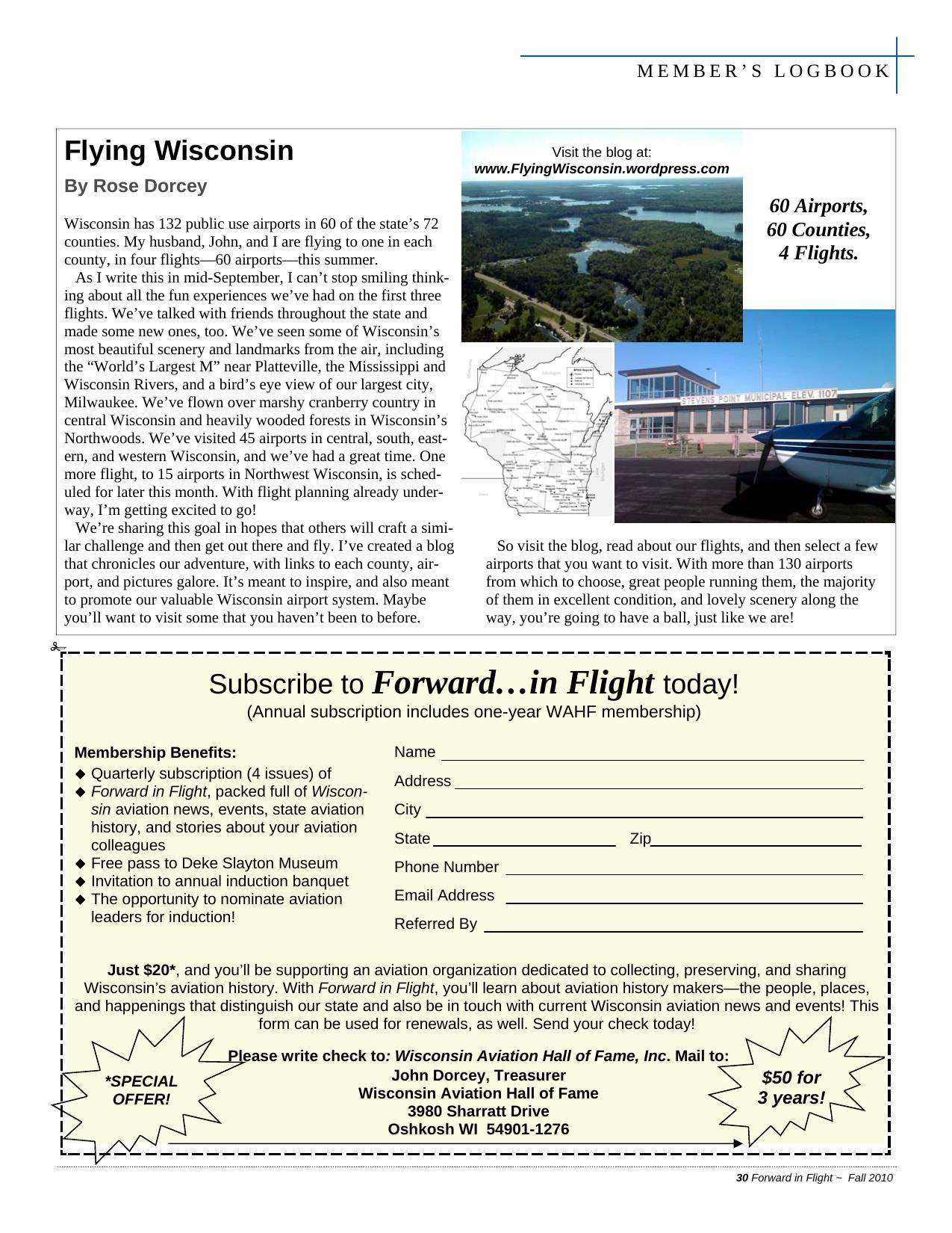 Forward in Flight - Fall 2010 -  Page31