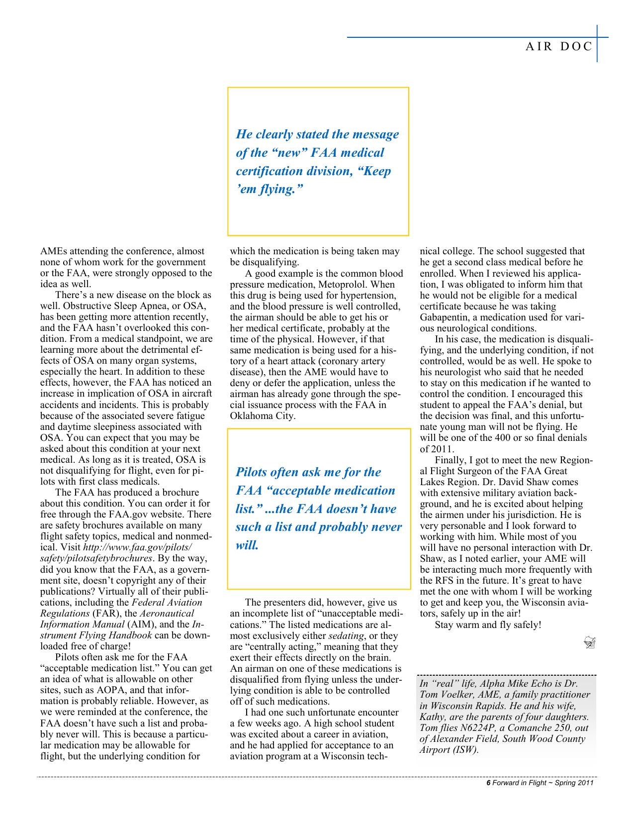 Forward in Flight - Spring 2011 -  Page7