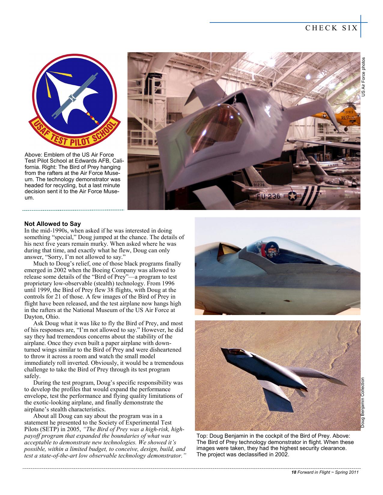 Forward in Flight - Spring 2011 -  Page19