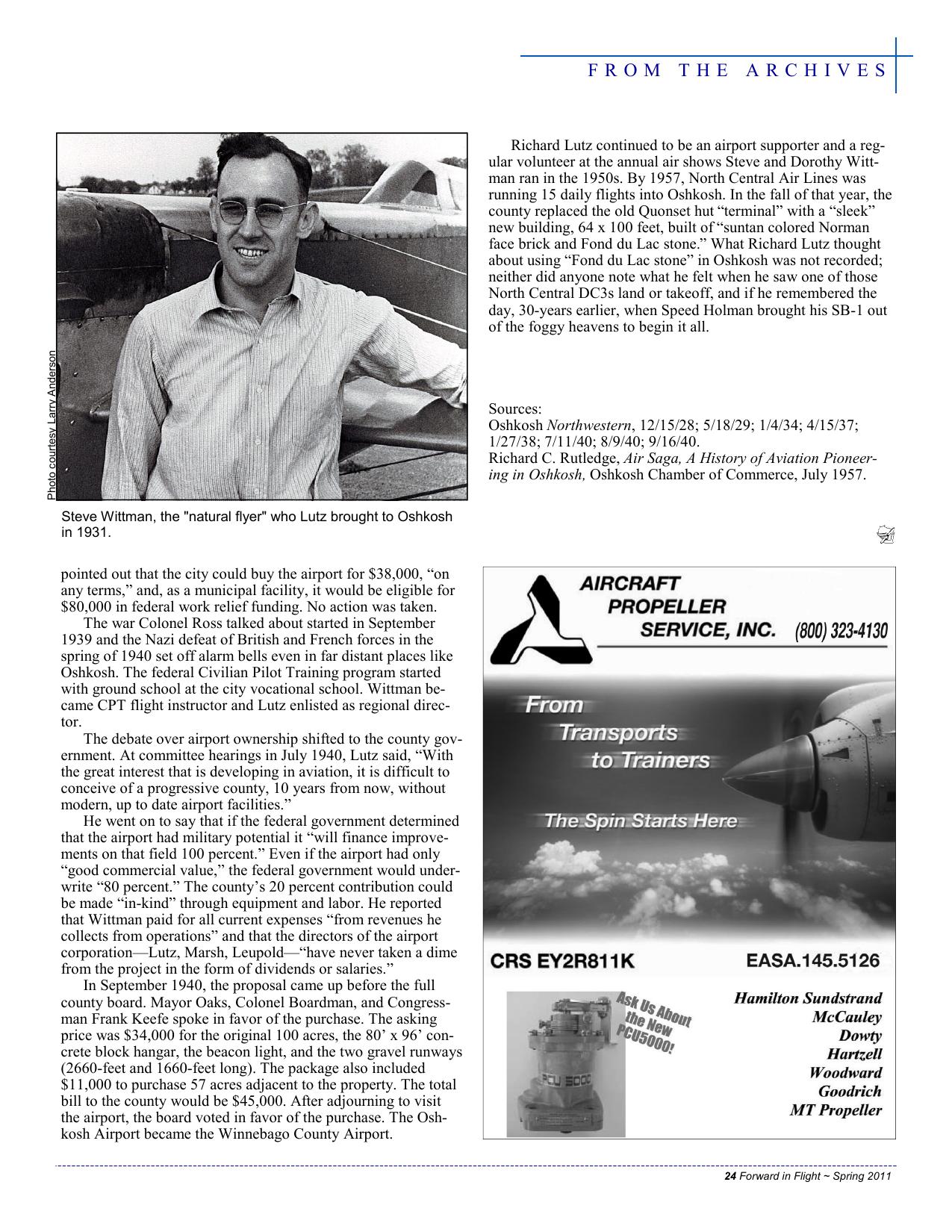 Forward in Flight - Spring 2011 -  Page25