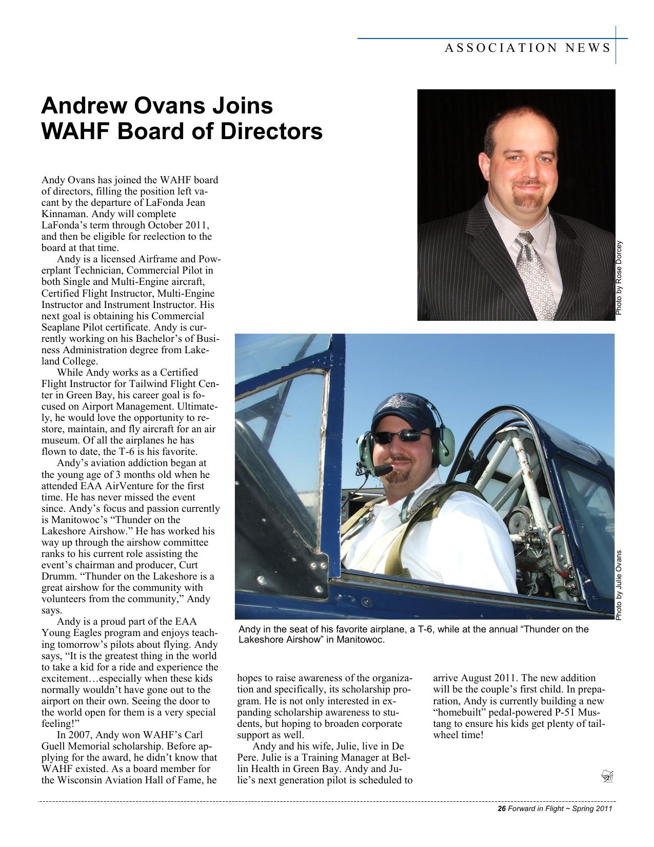 Forward in Flight - Spring 2011 -  Page27
