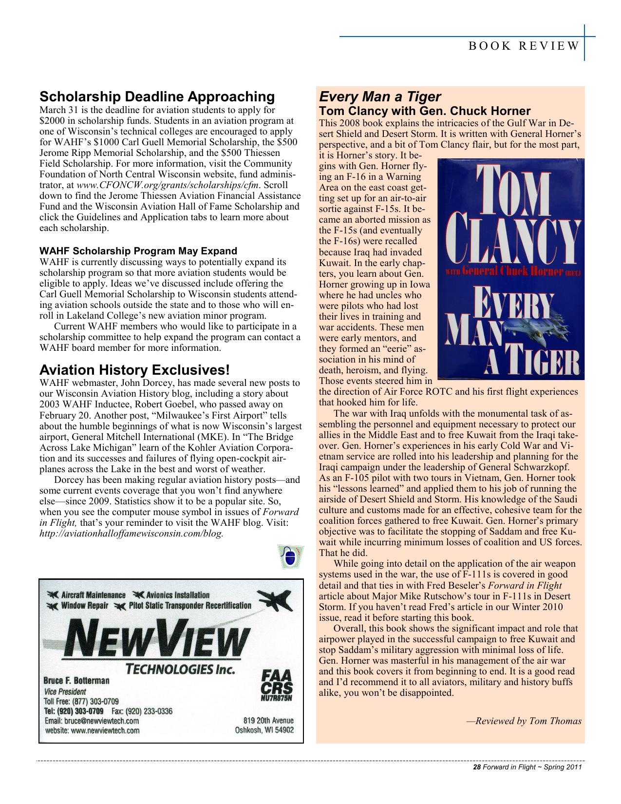 Forward in Flight - Spring 2011 -  Page29