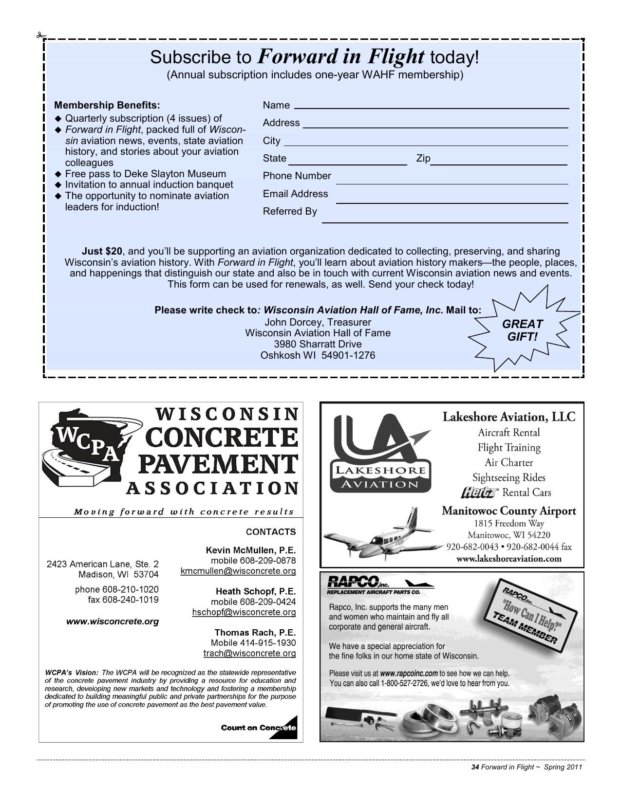 Forward in Flight - Spring 2011 -  Page35