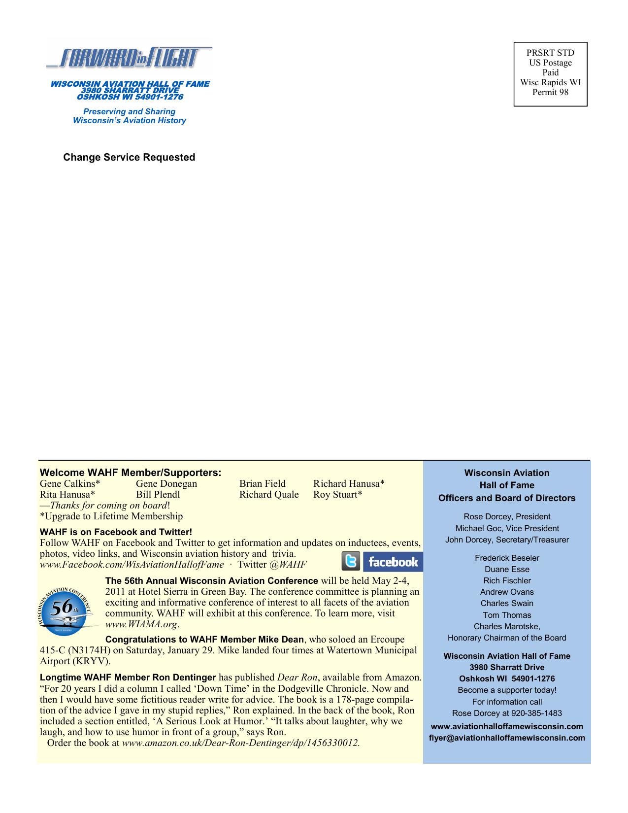 Forward in Flight - Spring 2011 -  Page36