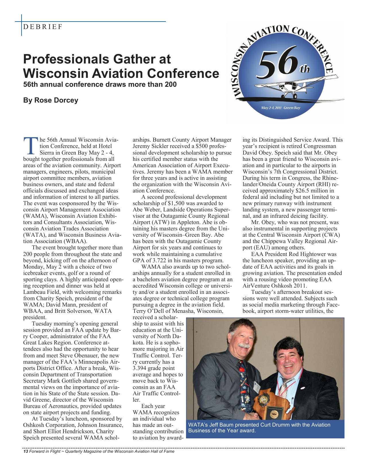 Forward in Flight - Summer 2011 -  Page14