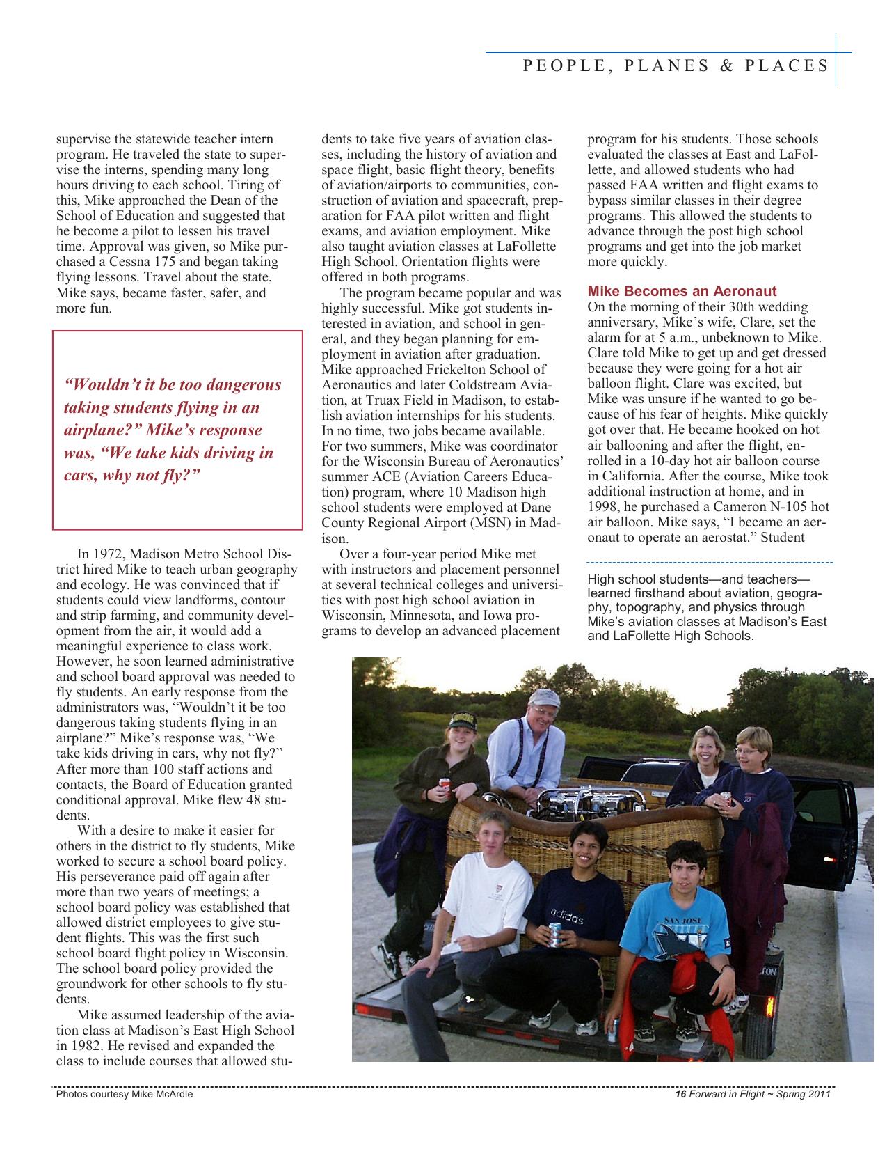 Forward in Flight - Summer 2011 -  Page17