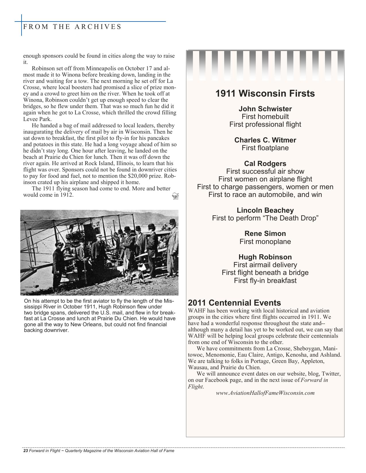 Forward in Flight - Summer 2011 -  Page24