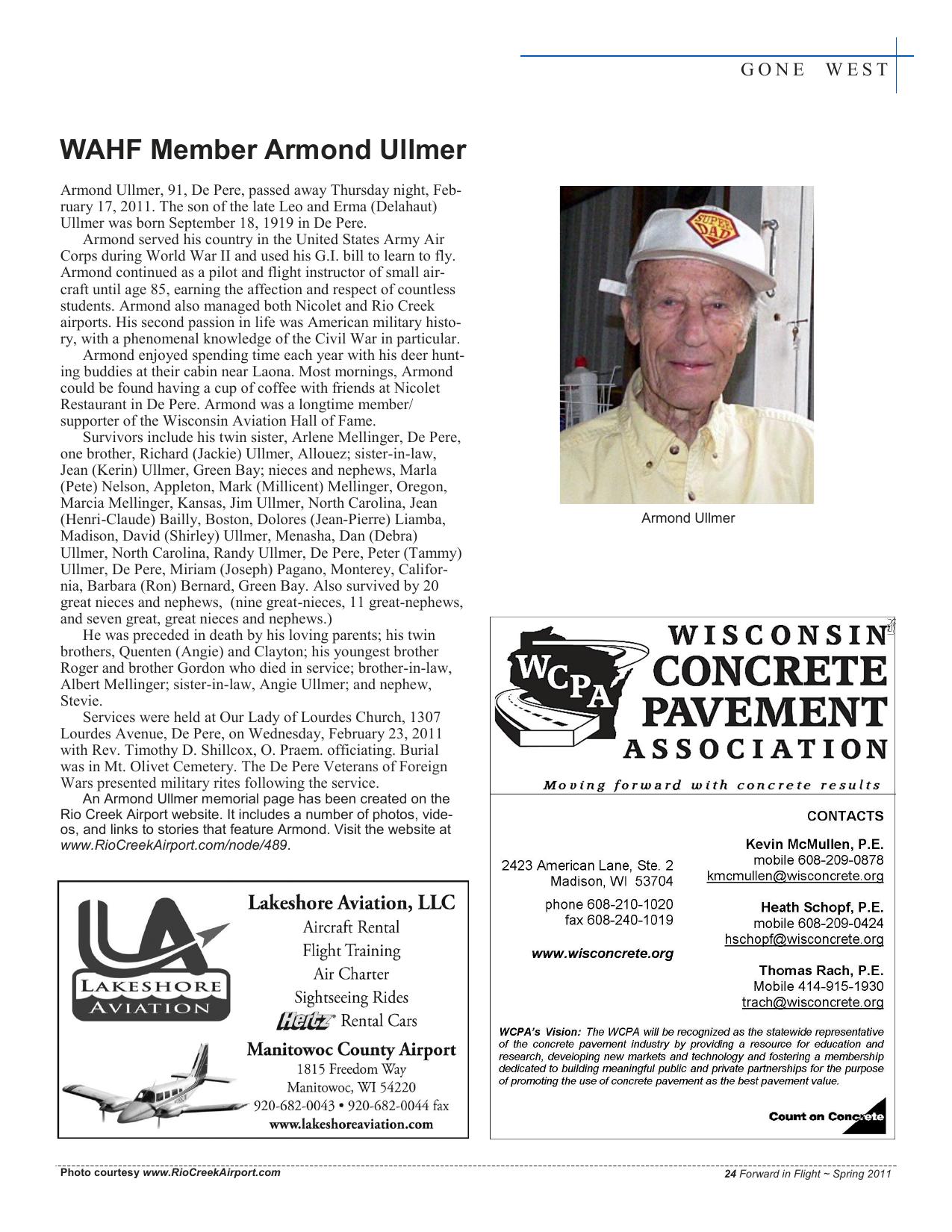 Forward in Flight - Summer 2011 -  Page25