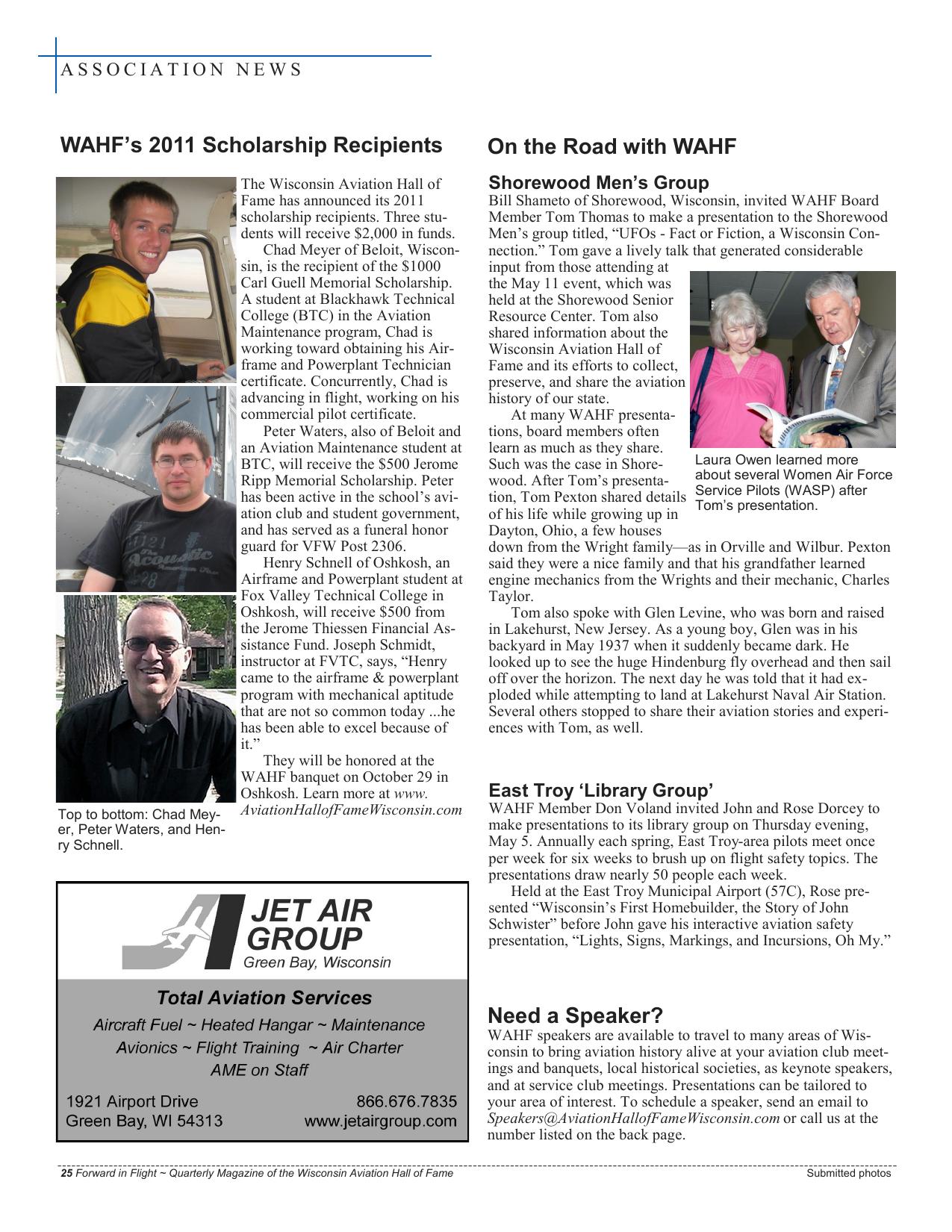 Forward in Flight - Summer 2011 -  Page26
