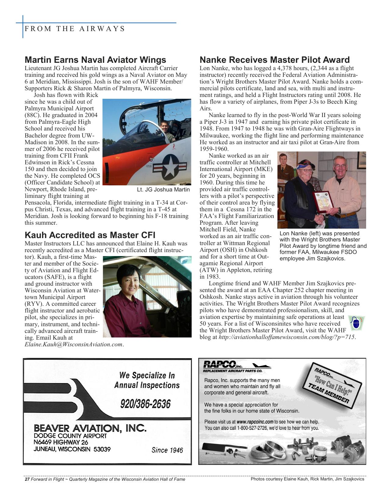 Forward in Flight - Summer 2011 -  Page28