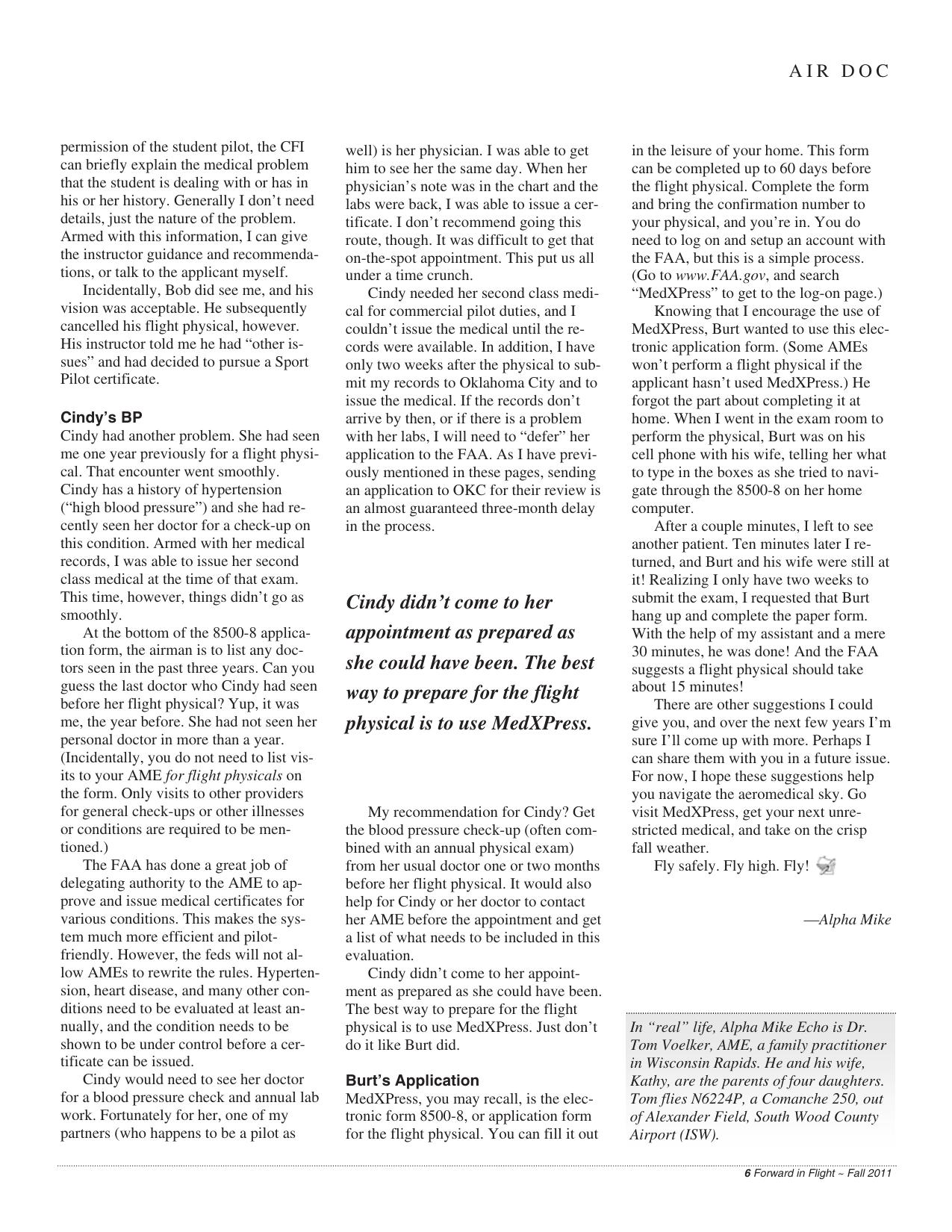 Forward in Flight - Fall 2011 -  Page7
