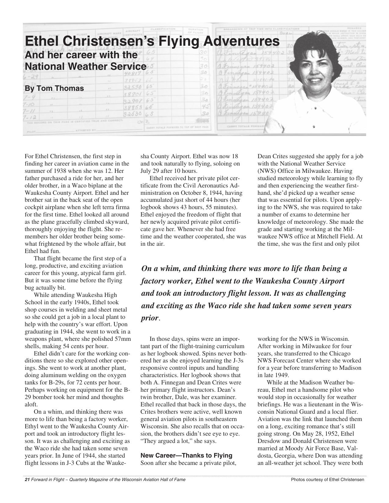 Forward in Flight - Fall 2011 -  Page22