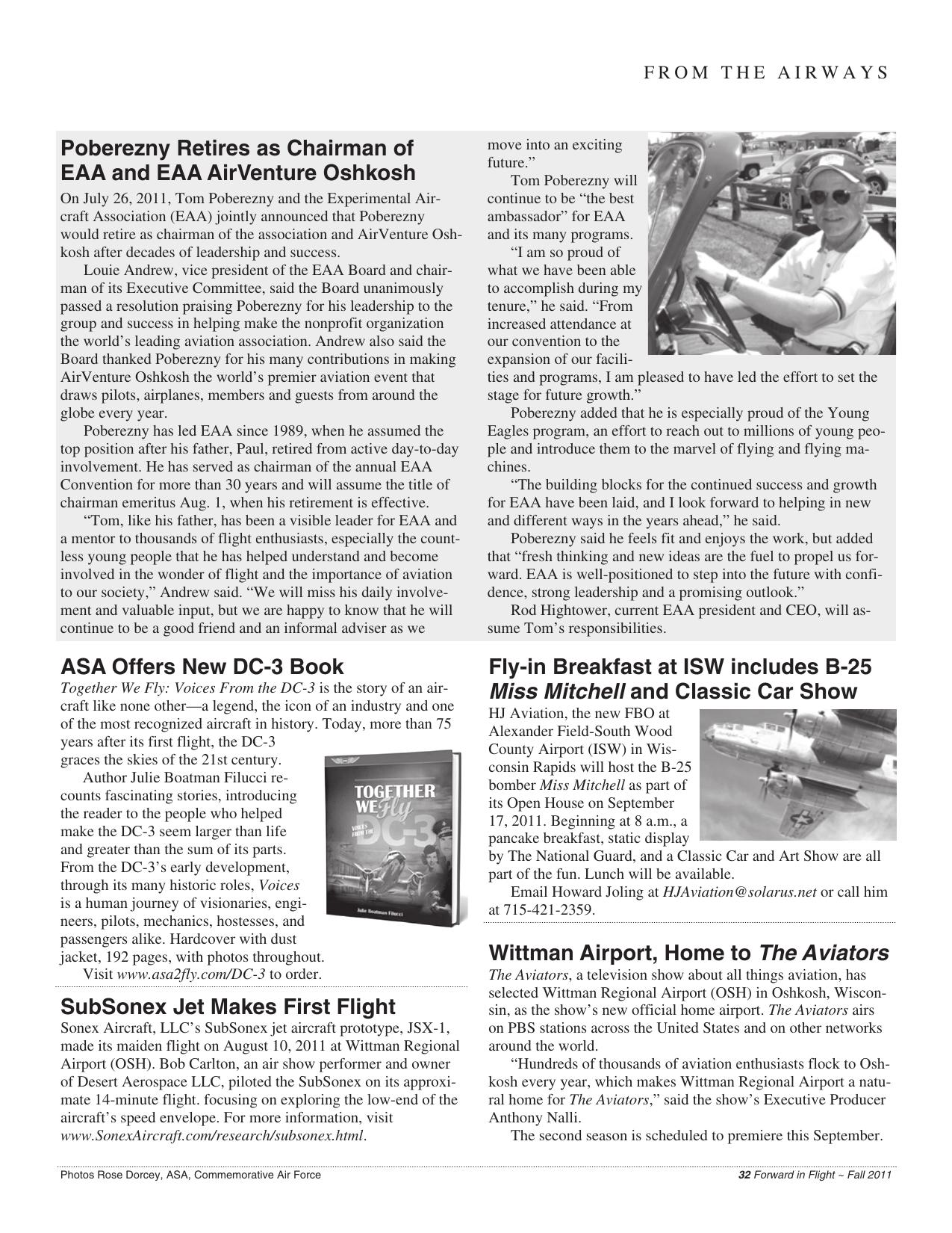 Forward in Flight - Fall 2011 -  Page33