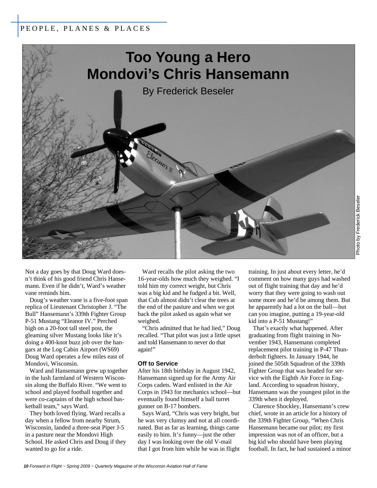 Forward in Flight - Spring 2009 -  Page10