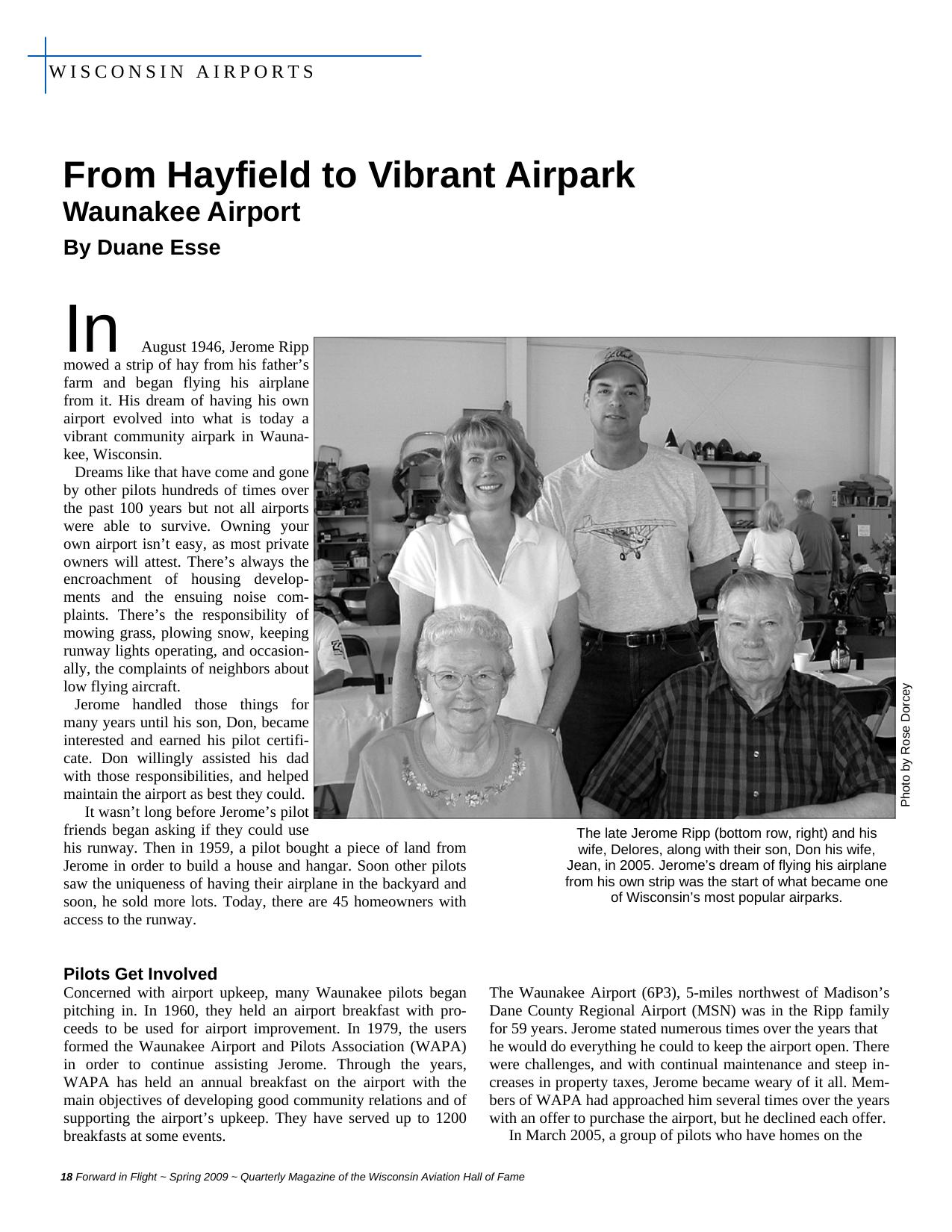 Forward in Flight - Spring 2009 -  Page18