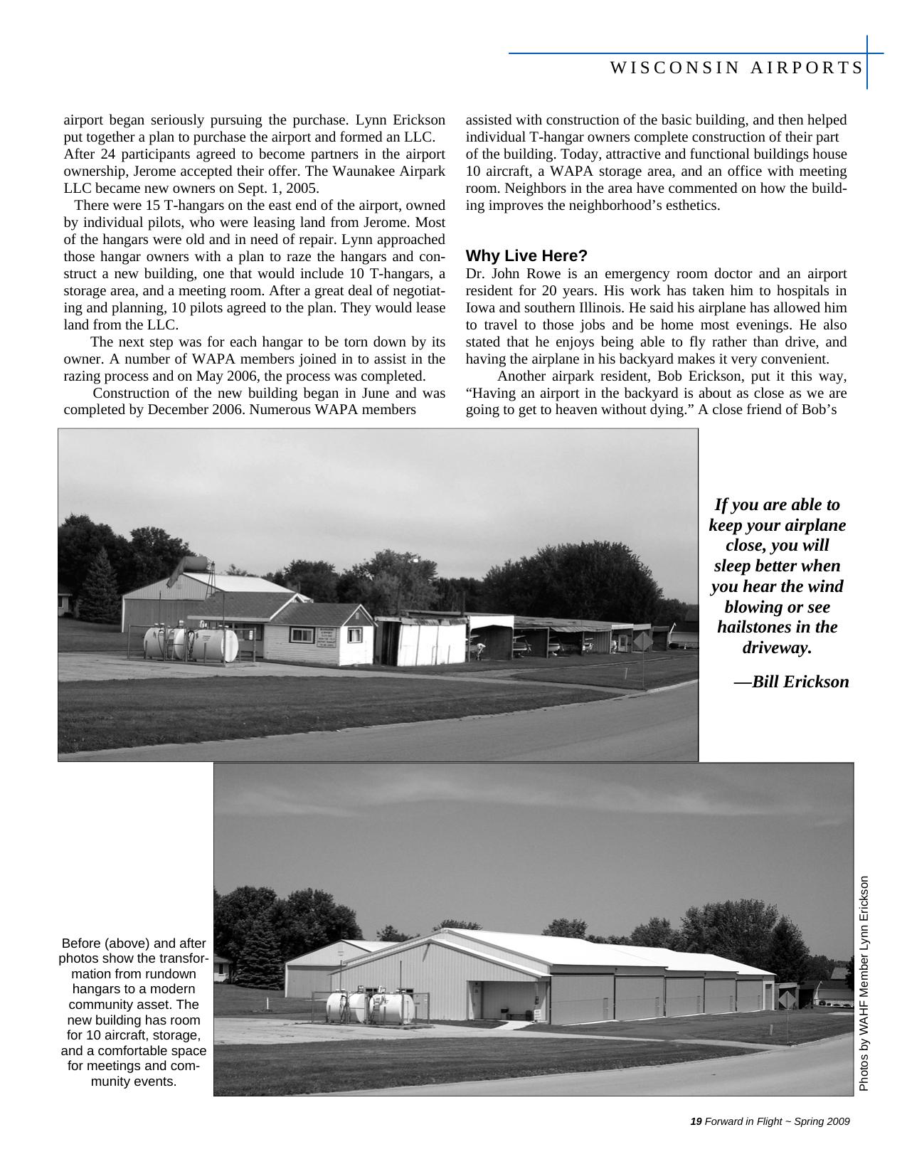 Forward in Flight - Spring 2009 -  Page19