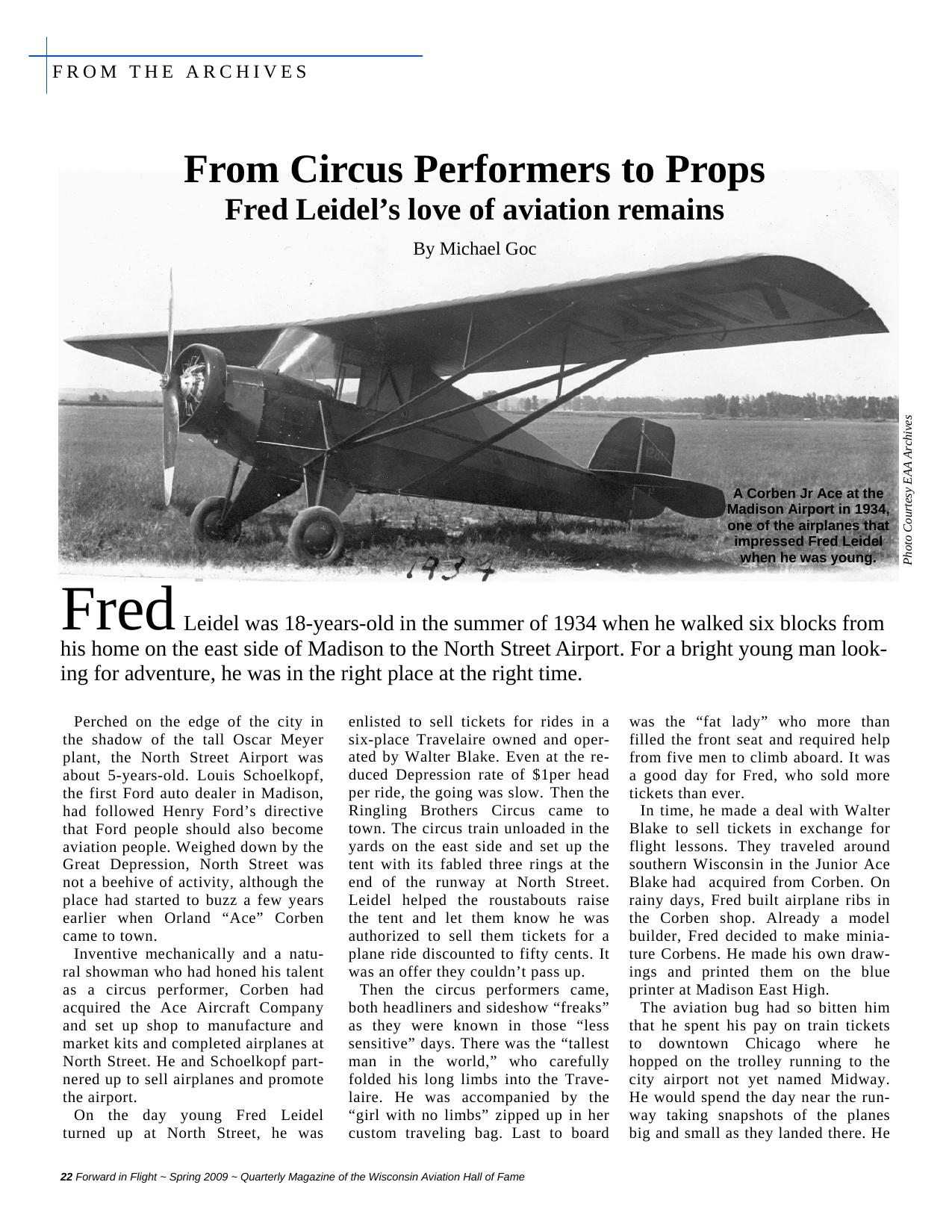 Forward in Flight - Spring 2009 -  Page22