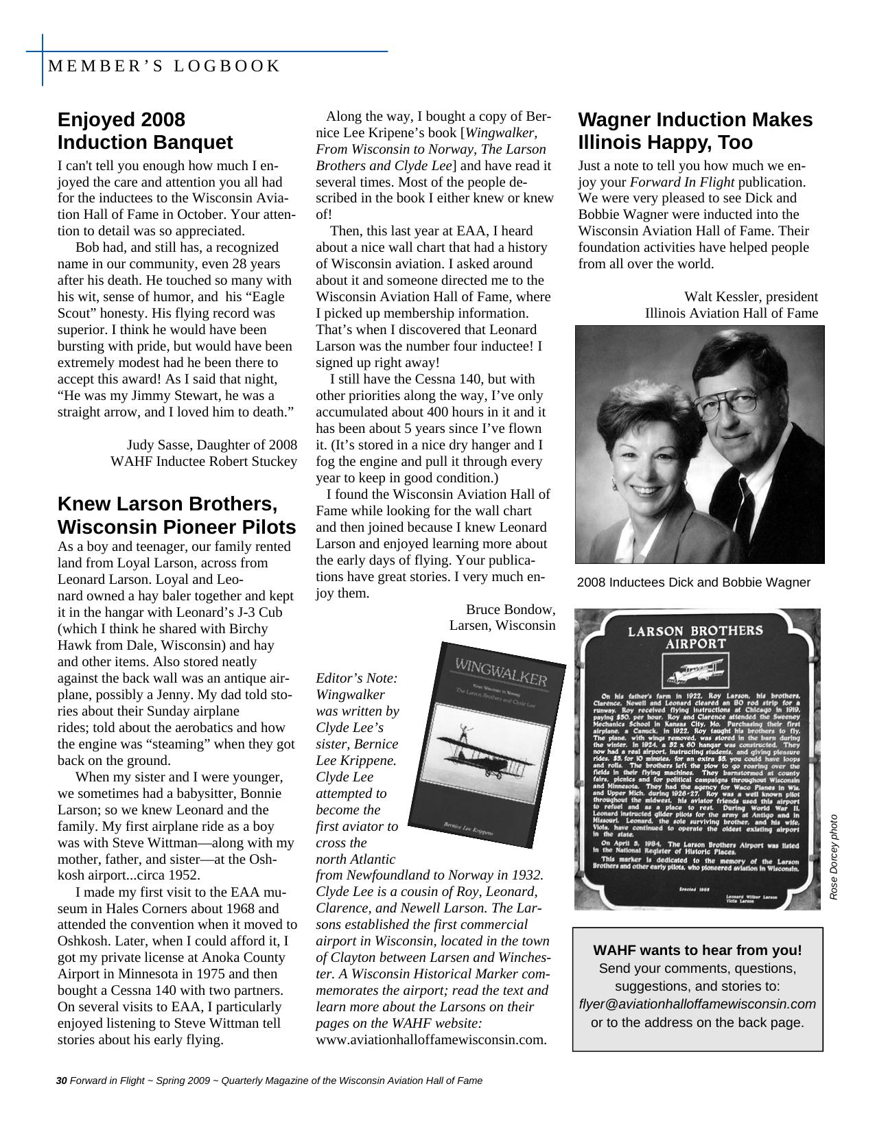 Forward in Flight - Spring 2009 -  Page30