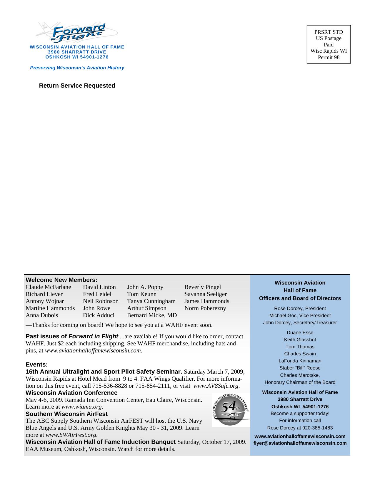 Forward in Flight - Spring 2009 -  Page32