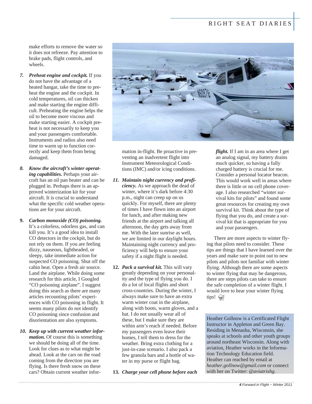 Forward in Flight - Winter 2011 -  Page5
