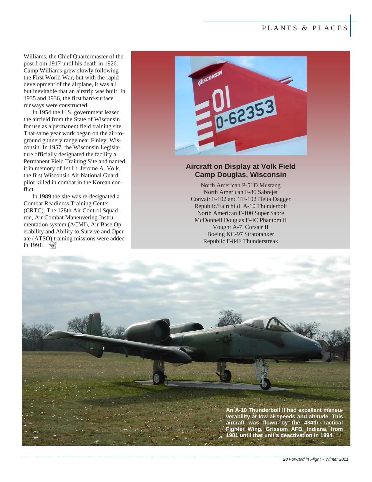 Forward in Flight - Winter 2011 -  Page21