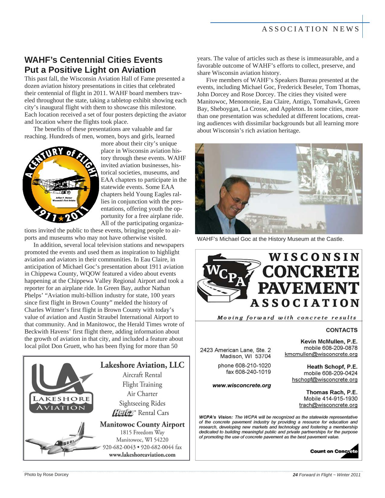 Forward in Flight - Winter 2011 -  Page25