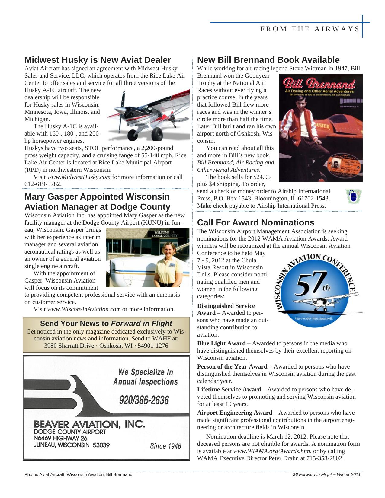 Forward in Flight - Winter 2011 -  Page29